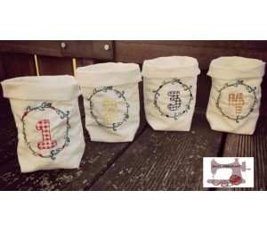 ITH Stickdatei - Lichtbeutel Adventskränze